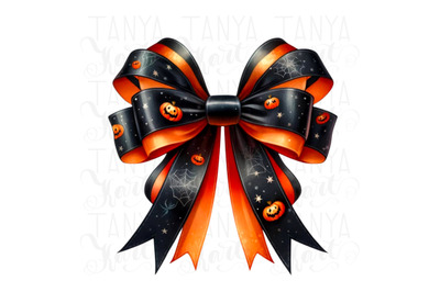 Halloween Bow PNG Designs, Digital Prints for Crafting