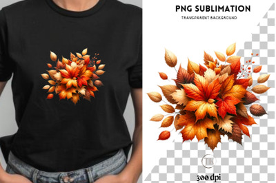 Autumn Leaves PNG Digital Prints for Crafting &amp; Card Making