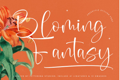 Bloming Fantasy - Freestyle Stylish Font