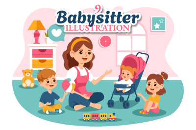 9 Babysitter Services Illustration