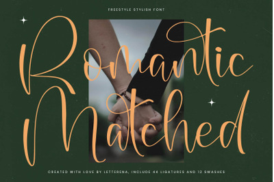 Romantic Matched - Freestyle Stylish Font