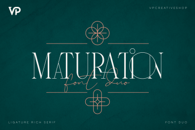 Maturation Typeface - font duo