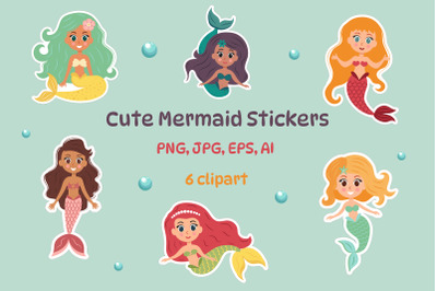 Cute Mermaid Stickers