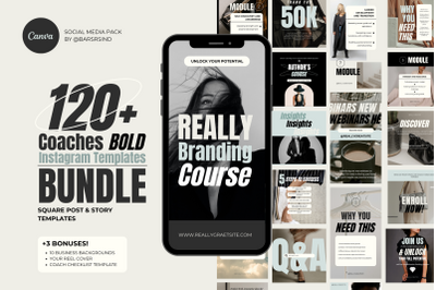 Coaches Bold Instagram Templates Bundle