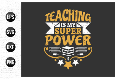 Teacher Typographic Quotes&amp;quot; T-shirt design