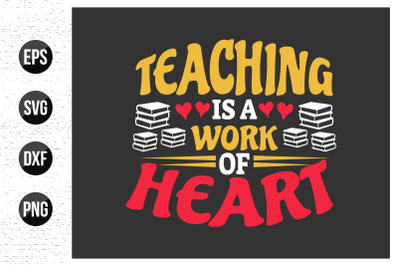 Teacher Typographic Quotes T-Shirt Design