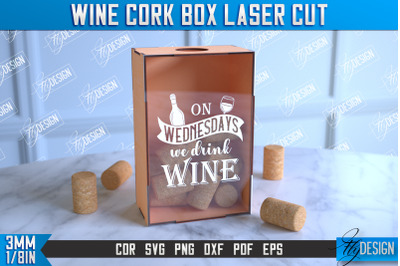 Wine Cork Box | Beer Bottle Caps Box | Cork Collectors | Wine Lovers