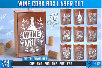 Wine Cork Box Bundle | Beer Bottle Caps Box | Cork Collectors |CNC