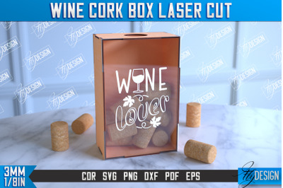 Wine Cork Box | Beer Bottle Caps Box | Cork Collectors | Wine Lovers