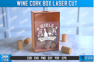 Wine Cork Box | Beer Bottle Caps Box | Cork Collectors | Wine Lovers