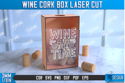 Wine Cork Box | Beer Bottle Caps Box | Cork Collectors | Wine Lovers