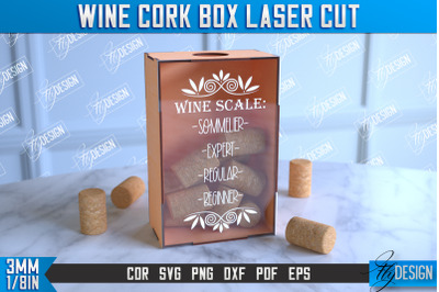 Wine Cork Box | Beer Bottle Caps Box | Cork Collectors | Wine Lovers