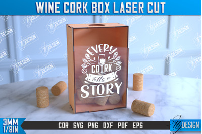 Wine Cork Box | Beer Bottle Caps Box | Cork Collectors | Wine Lovers