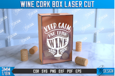 Wine Cork Box | Beer Bottle Caps Box | Cork Collectors | Wine Lovers