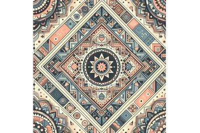 Geometrical ethnic seamless pattern