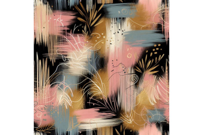 Seamless pattern - grunge brush strokes