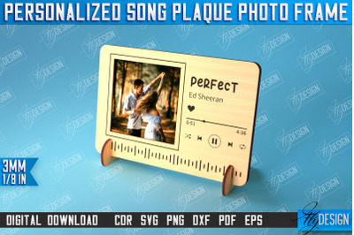 Personalized Song Plaque Photo Frame | Gift Idea | Favorite Song | CNC