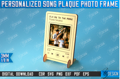 Personalized Song Plaque Photo Frame | Gift Idea | Favorite Song | CNC