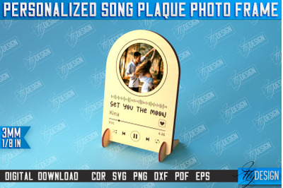 Personalized Song Plaque Photo Frame | Gift Idea | Favorite Song | CNC