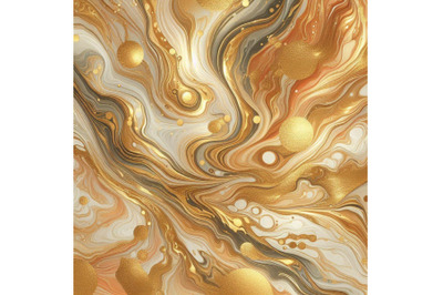 Shiny gold marble texture background. Ebru ink