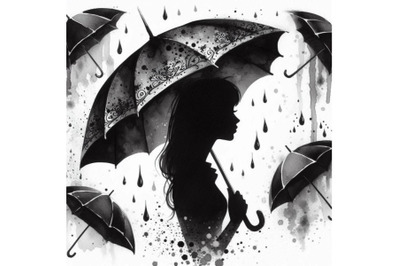 01 Black umbrella