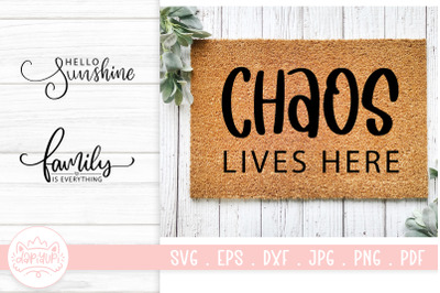 Doormats Quotes SVG Cut File