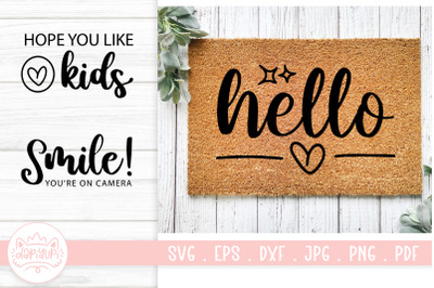 Doormats Quotes SVG Cut File