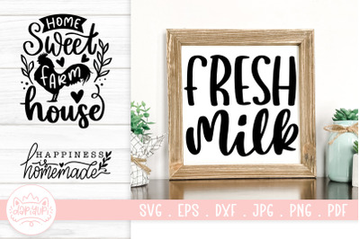 Farmhouse and Kitchen Quotes SVG Cut File