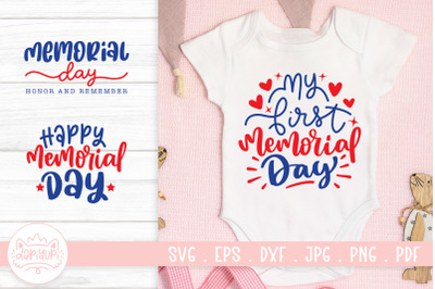 Happy Memorial Day Quotes SVG Cut File