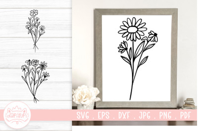 Wildflowers SVG Cut File