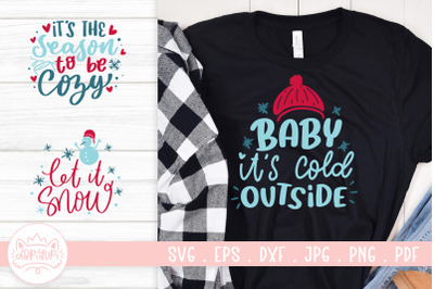 Fuzzy Winter Quotes SVG Cut File