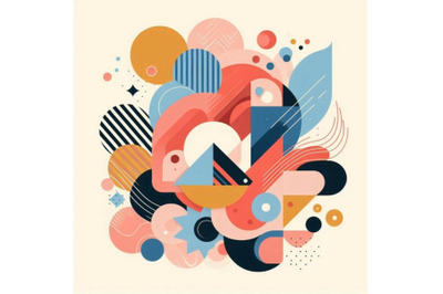 Abstract shapes, elements vector illus