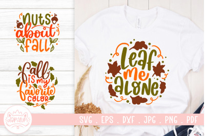 Fall Season Quotes SVG Cut File