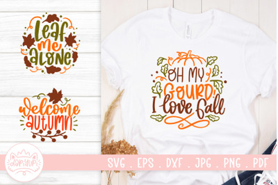 Fall Season Quotes SVG Cut File