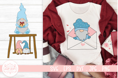 Valentine Gnome SVG Cut File