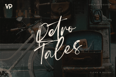 Retro Tales - clean and rough fonts