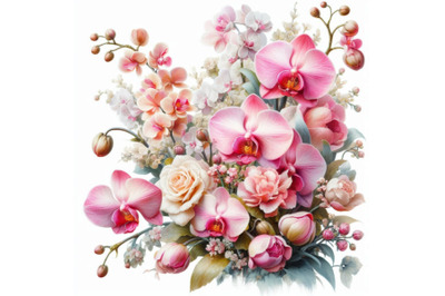 02 A very stylish floral background  with p