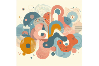 Abstract shapes&2C; elements vector illustration. Coo