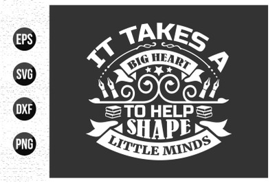 Teacher Typographic Quotes T-Shirt Design