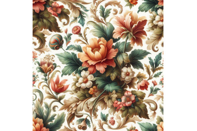 04 Seamless retro floral pattern