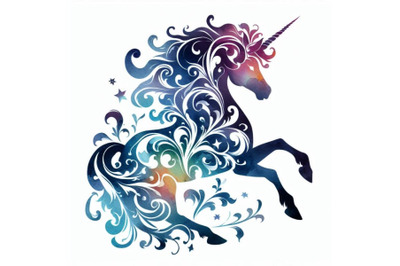 Silhouette of Unicorn