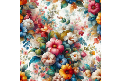 05  floral seamless pattern, colorful natur