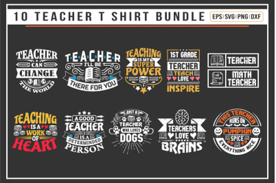 Teacher typographic quotes design bundle&2C; Teaching quotes bundle.