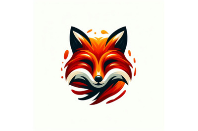 05 Fox head logo minimal modern icon fla