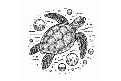 Sea turtle floats