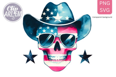 4th July Funny Skull PNG SVG Vector image transfer