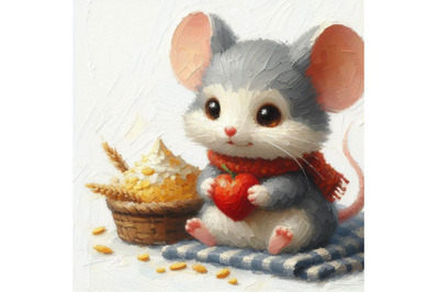 a cute cartoon mouse