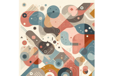 Abstract shapes&2C; elements vector illustration. Cool colo