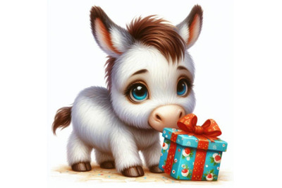 a cute donkey