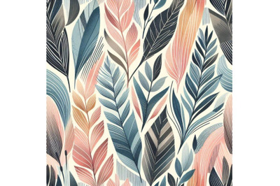 Watercolor textured striped seamless pattern